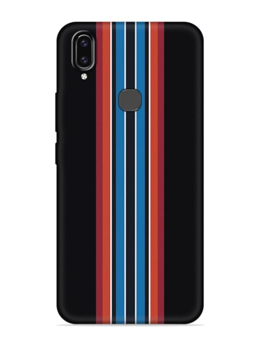 Vertical Strips Embossed Soft Silicone Case for Vivo V9 Zapvi