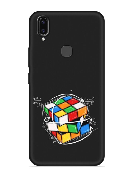 Cubik Vector Embossed Soft Silicone Case for Vivo V9 Zapvi