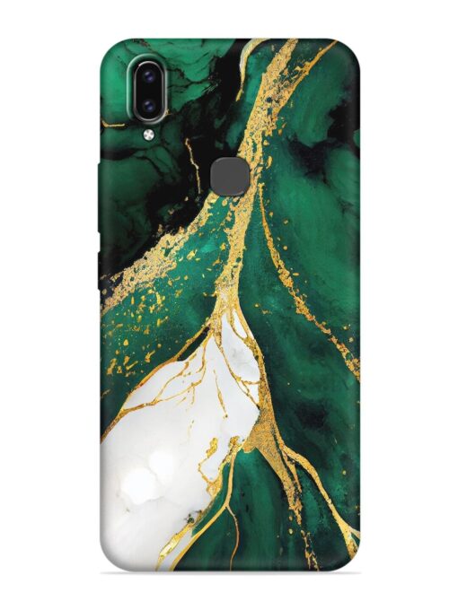 Blue Marble Art Embossed Soft Silicone Case for Vivo V9 Zapvi