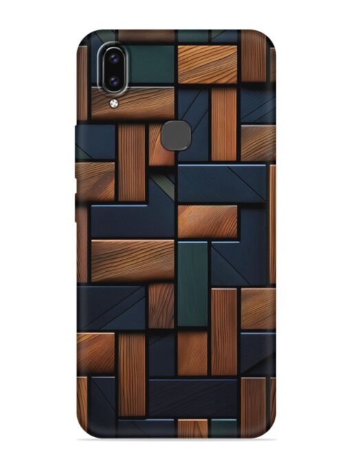 Wooden Background Cubes Embossed Soft Silicone Case for Vivo V9 Zapvi