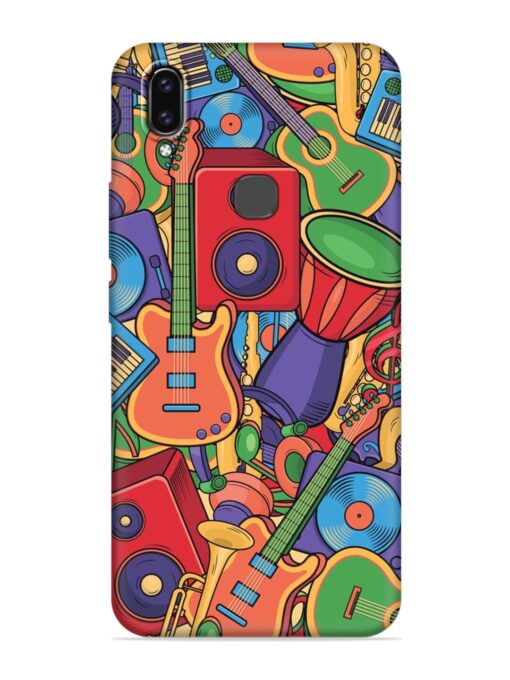 Colorful Music Art Embossed Soft Silicone Case for Vivo V9 Zapvi