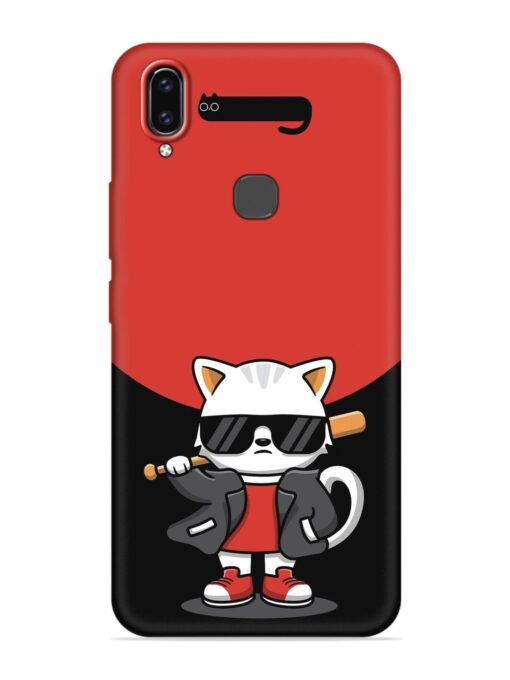 Cool Little Bear Cartoon Embossed Soft Silicone Case for Vivo V9 Pro