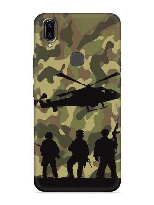 Army Heros Embossed Soft Silicone Case for Vivo V9 Youth