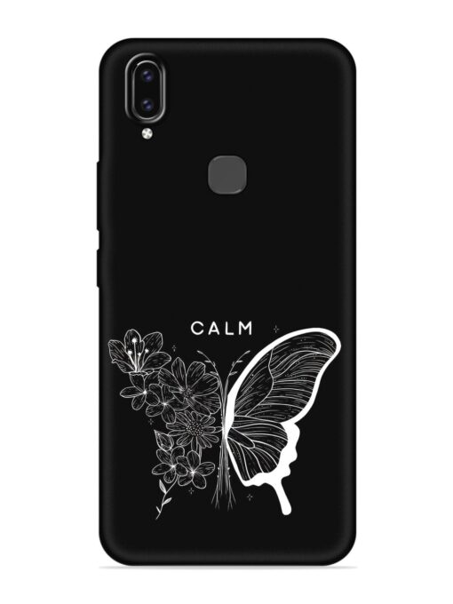 Calm Embossed Soft Silicone Case for Vivo V9 Youth