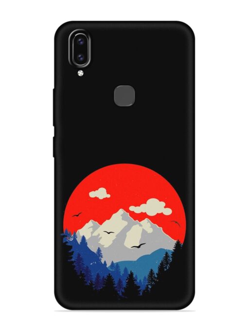 Mountain Abstract Embossed Soft Silicone Case for Vivo V9 Youth