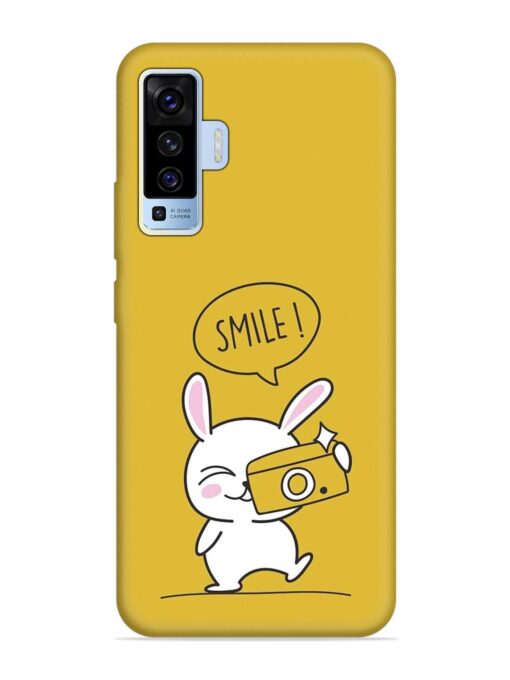 Hey Smile Please Embossed Soft Silicone Case for Vivo X50 Zapvi