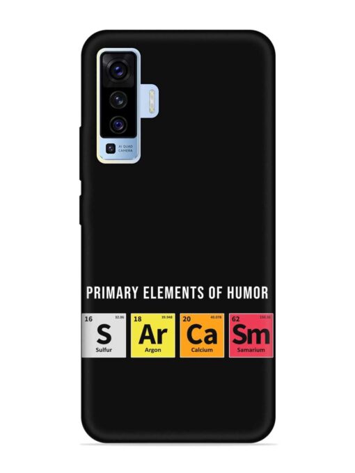 Primary Elements Humor Embossed Soft Silicone Case for Vivo X50 Zapvi