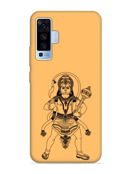 Indian God Hanuman Embossed Soft Silicone Case for Vivo X50 Zapvi