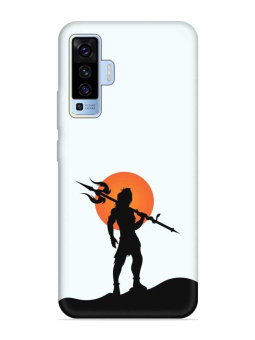 Lord Mahadev Trendy Embossed Soft Silicone Case for Vivo X50 Zapvi