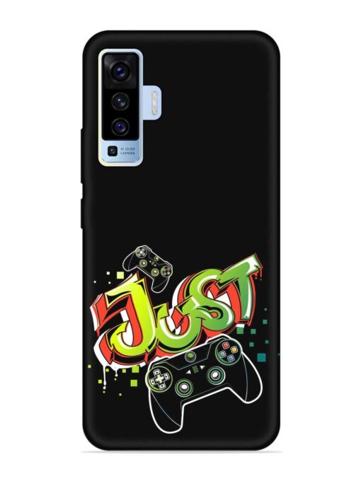 Graffiti Gamepad Illustration Embossed Soft Silicone Case for Vivo X50 Zapvi