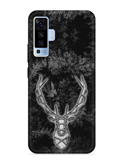 Ancient Deer Embossed Soft Silicone Case for Vivo X50 Zapvi