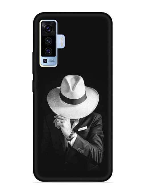 Men Under Hat Embossed Soft Silicone Case for Vivo X50 Zapvi