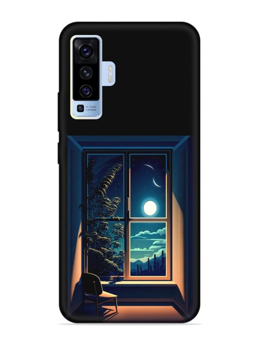 Night View At Window Embossed Soft Silicone Case for Vivo X50 Zapvi