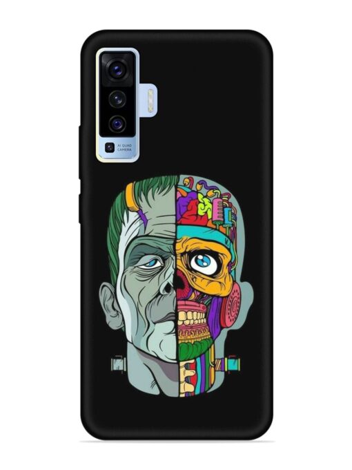 Men Vs Skull Embossed Soft Silicone Case for Vivo X50 Zapvi