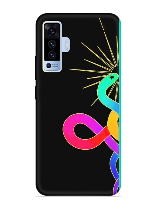 Art Geometric Abstraction Embossed Soft Silicone Case for Vivo X50 Zapvi