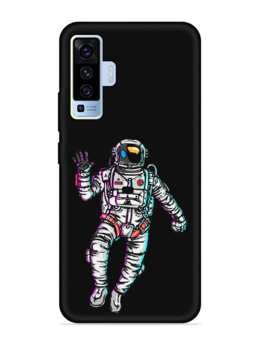 Spaceman Embossed Soft Silicone Case for Vivo X50 Zapvi