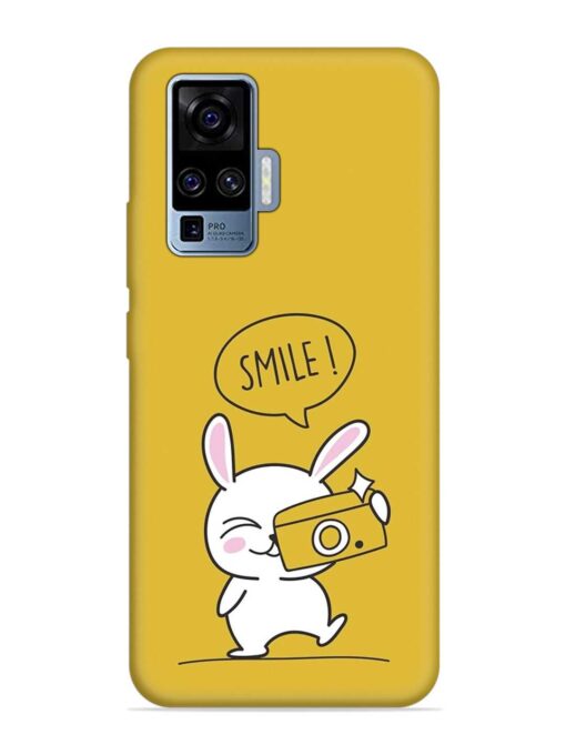 Hey Smile Please Embossed Soft Silicone Case for Vivo X50 Pro Zapvi