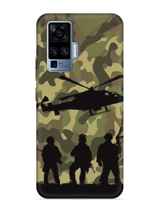 Army Heros Embossed Soft Silicone Case for Vivo X50 Pro Zapvi