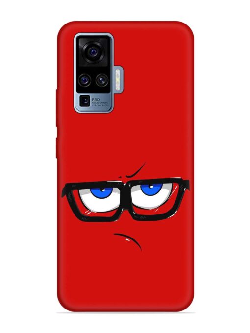 Rad Angry Face Embossed Soft Silicone Case for Vivo X50 Pro Zapvi