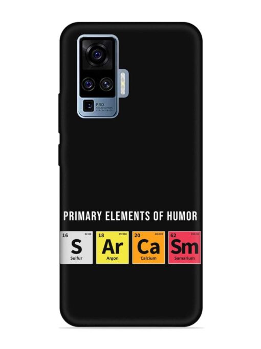 Primary Elements Humor Embossed Soft Silicone Case for Vivo X50 Pro Zapvi