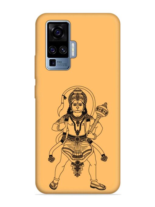 Indian God Hanuman Embossed Soft Silicone Case for Vivo X50 Pro Zapvi