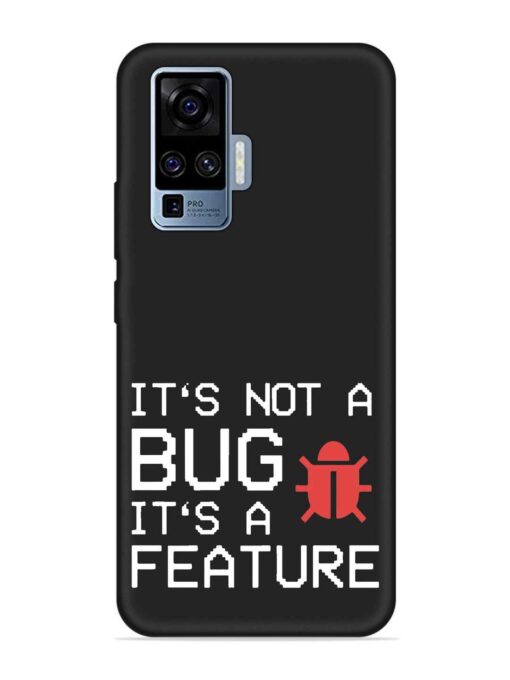 Not Bug Feature Embossed Soft Silicone Case for Vivo X50 Pro Zapvi