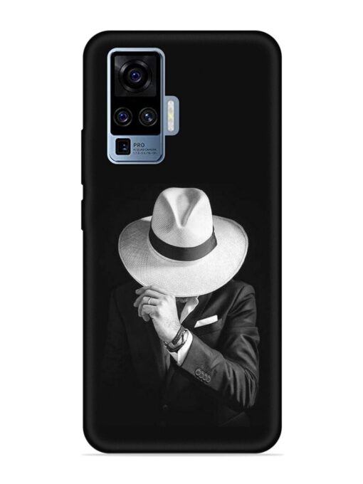 Men Under Hat Embossed Soft Silicone Case for Vivo X50 Pro Zapvi