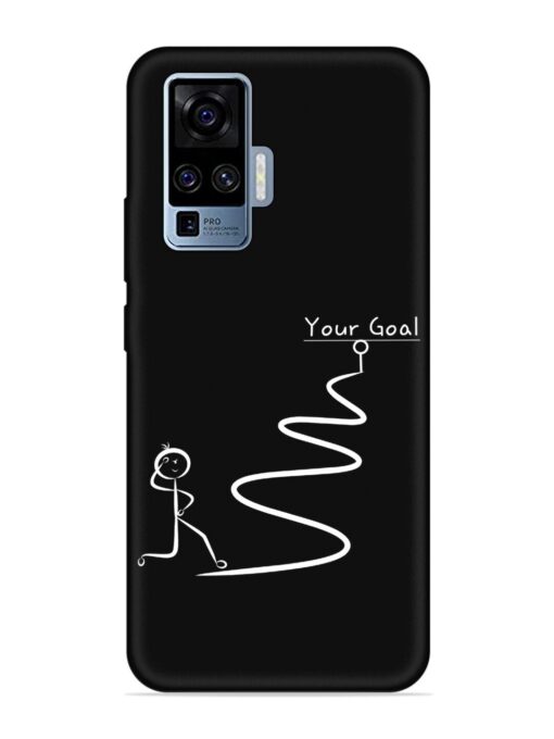 Your Goal Embossed Soft Silicone Case for Vivo X50 Pro Zapvi