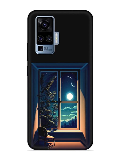 Night View At Window Embossed Soft Silicone Case for Vivo X50 Pro Zapvi