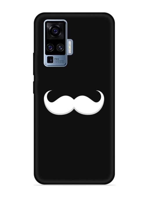 Mustache Vector Embossed Soft Silicone Case for Vivo X50 Pro Zapvi