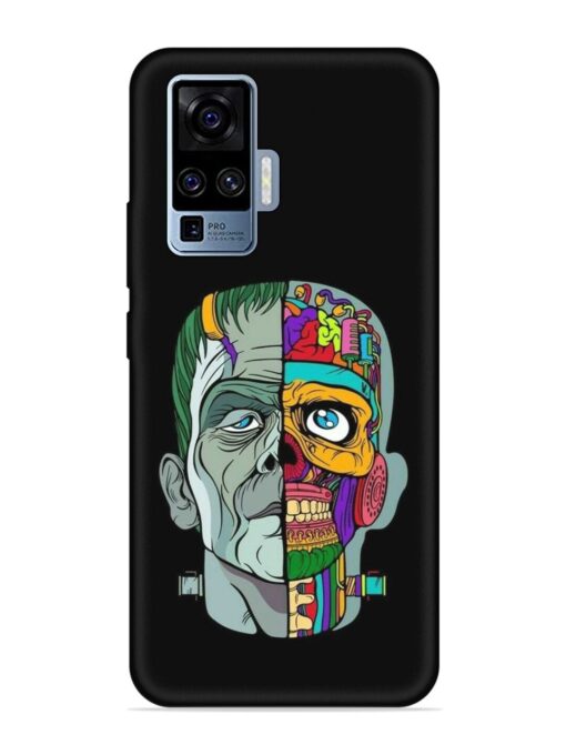 Men Vs Skull Embossed Soft Silicone Case for Vivo X50 Pro Zapvi