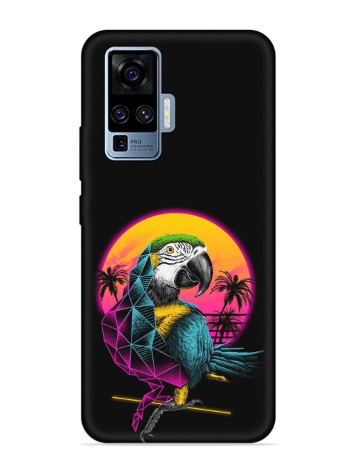 Rad Parrot Embossed Soft Silicone Case for Vivo X50 Pro Zapvi