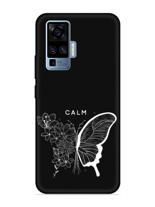 Calm Embossed Soft Silicone Case for Vivo X50 Pro Zapvi