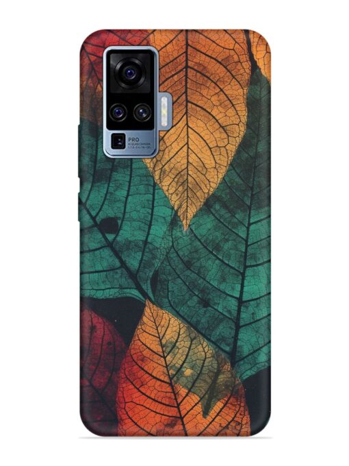 Leaves Artwork Embossed Soft Silicone Case for Vivo X50 Pro Zapvi