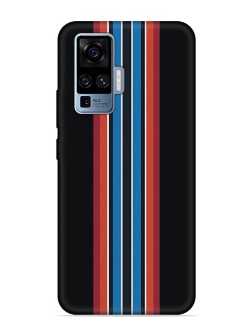 Vertical Strips Embossed Soft Silicone Case for Vivo X50 Pro Zapvi