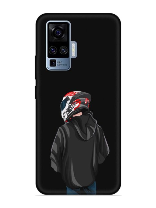 Motorcycle Rider Embossed Soft Silicone Case for Vivo X50 Pro Zapvi