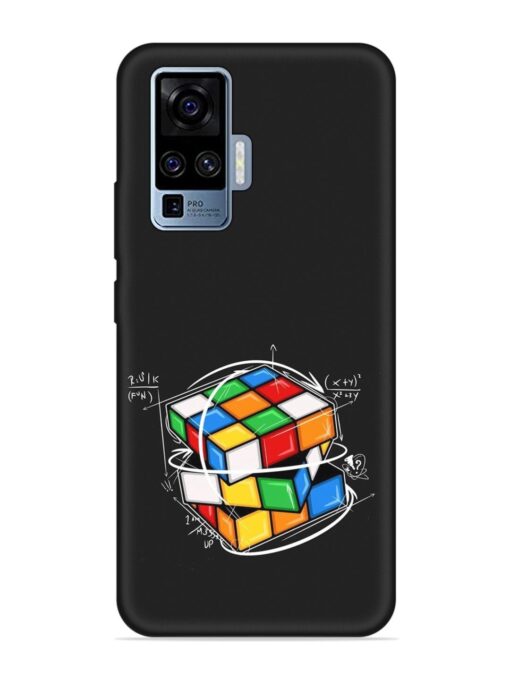 Cubik Vector Embossed Soft Silicone Case for Vivo X50 Pro Zapvi