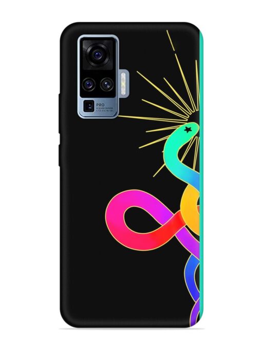 Art Geometric Abstraction Embossed Soft Silicone Case for Vivo X50 Pro Zapvi