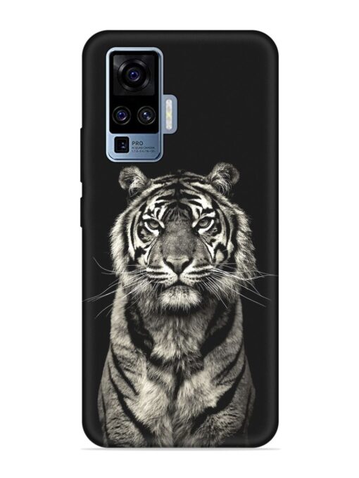 Tiger Art Embossed Soft Silicone Case for Vivo X50 Pro Zapvi