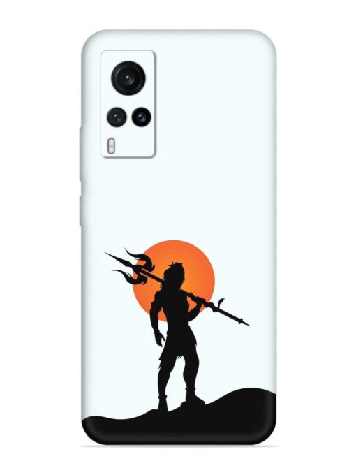 Lord Mahadev Trendy Embossed Soft Silicone Case for Vivo X60 Zapvi