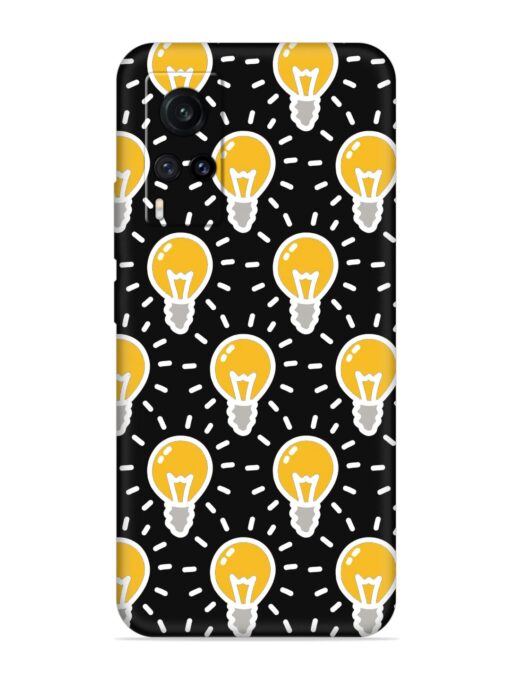 Light Bulb Seamless Embossed Soft Silicone Case for Vivo X60 Zapvi