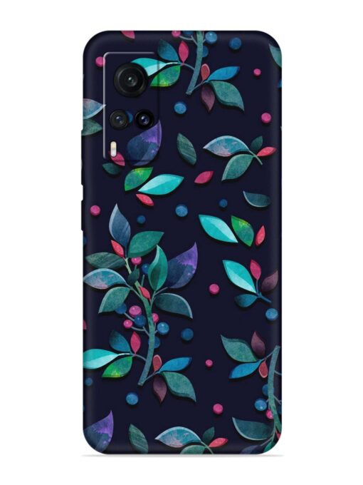 Decorative Watercolor Flower Embossed Soft Silicone Case for Vivo X60 Zapvi