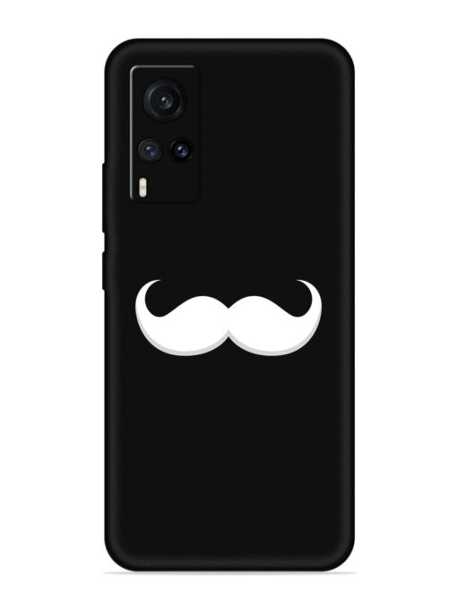 Mustache Vector Embossed Soft Silicone Case for Vivo X60 Zapvi