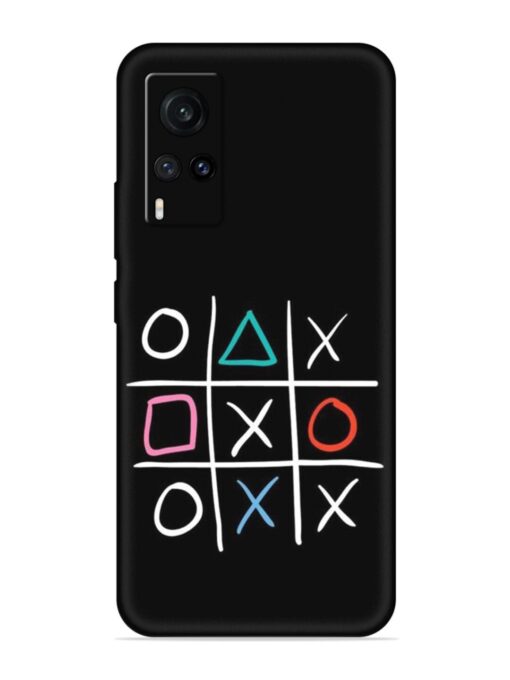 Super Neon Tic-Tac-Toe Embossed Soft Silicone Case for Vivo X60 Zapvi