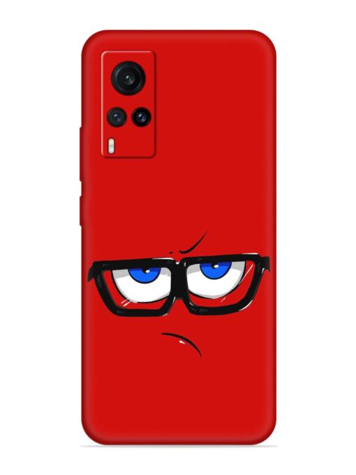 Rad Angry Face Embossed Soft Silicone Case for Vivo X60 Pro