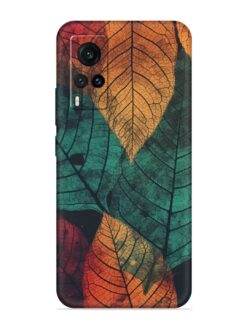 Leaves Artwork Embossed Soft Silicone Case for Vivo X60 Pro