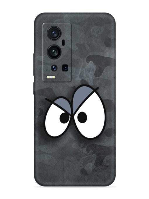 Big Eyes Night Mode Embossed Soft Silicone Case for Vivo X60 Pro Plus