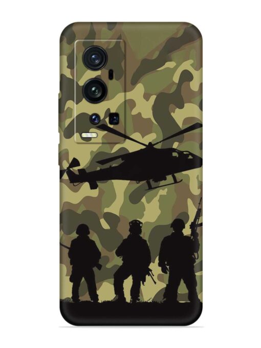 Army Heros Embossed Soft Silicone Case for Vivo X60 Pro Plus Zapvi