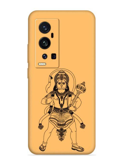 Indian God Hanuman Embossed Soft Silicone Case for Vivo X60 Pro Plus