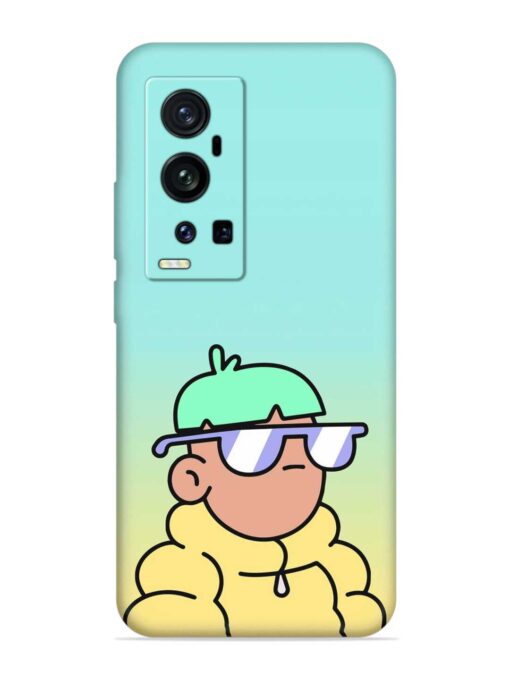 Doodles Cool Character Embossed Soft Silicone Case for Vivo X60 Pro Plus